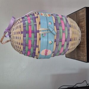 Colorful Woven Basket Bag